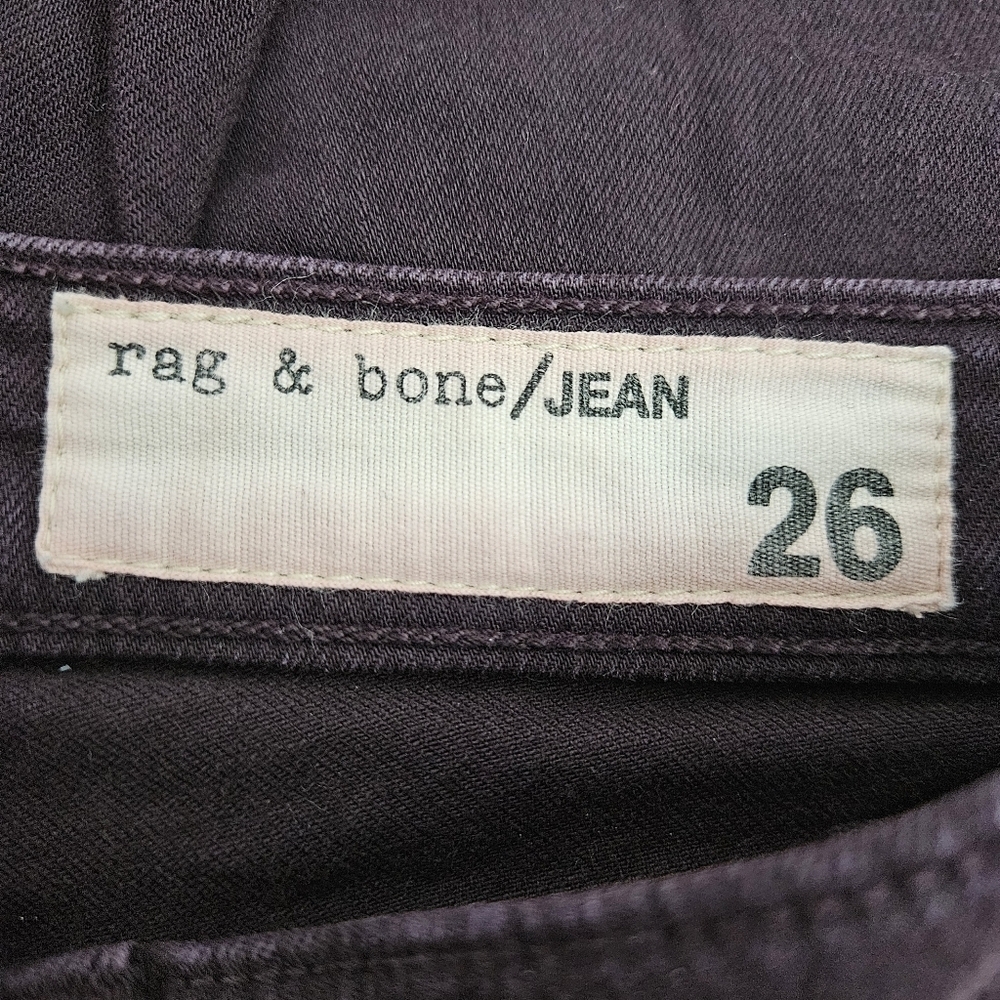 Rag & Bone Skinny Jeans Purple Mid Rise Dark Wash Denim 26 - Picture 4 of 7